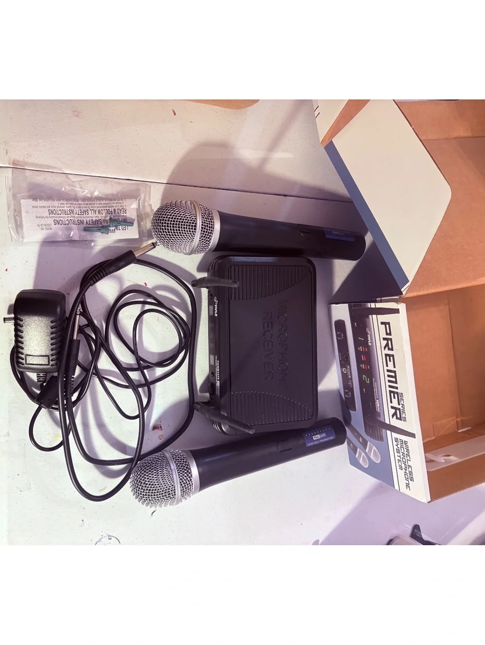Pyle Premier Series Wireless Mic System Dual Handheld Mics